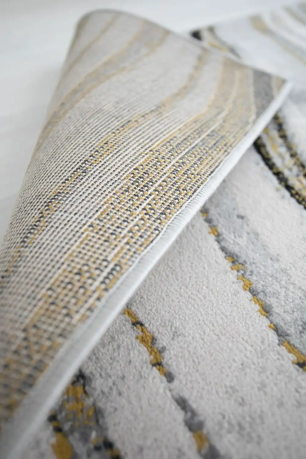 Balletto 18BA Anthracite Ochre Rug - Image 3
