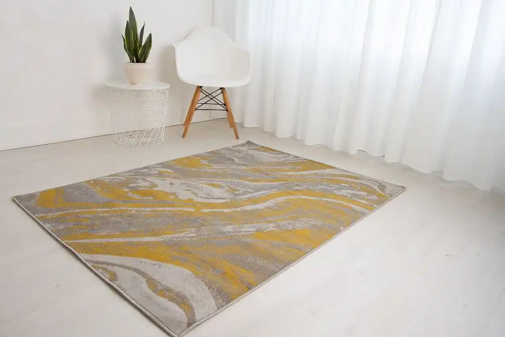 Balletto 21EA Ochre Grey Rug - Image 2