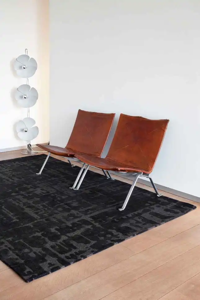 Baobab Structures 9200 Black Water Washable Rug - Image 4