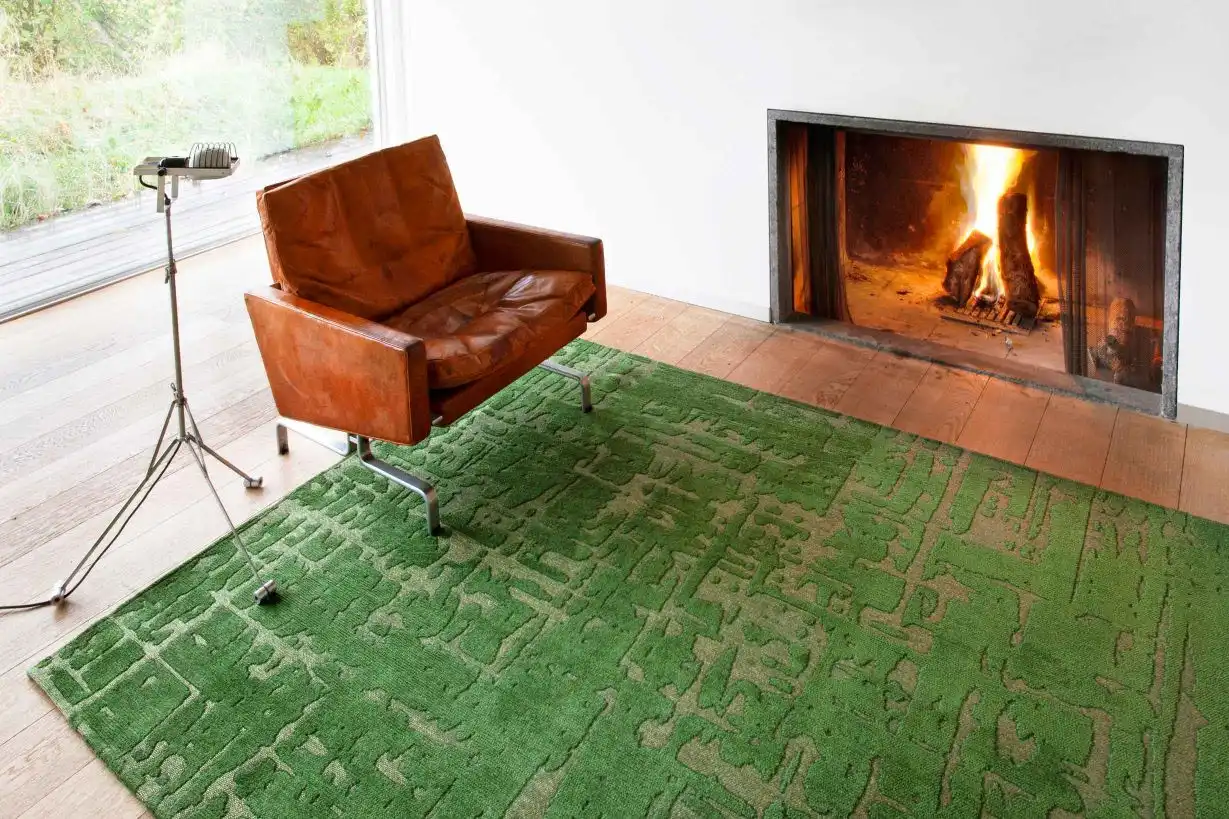 Baobab Structures 9202 Perrier's Green Washable Rug - Image 4