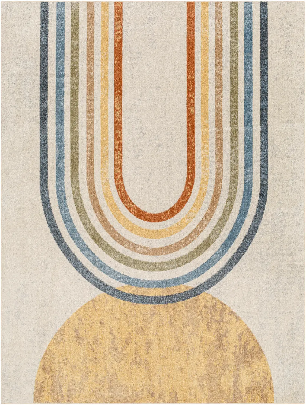 Barbara Machine Washable Modern Beige Rug - Image 5
