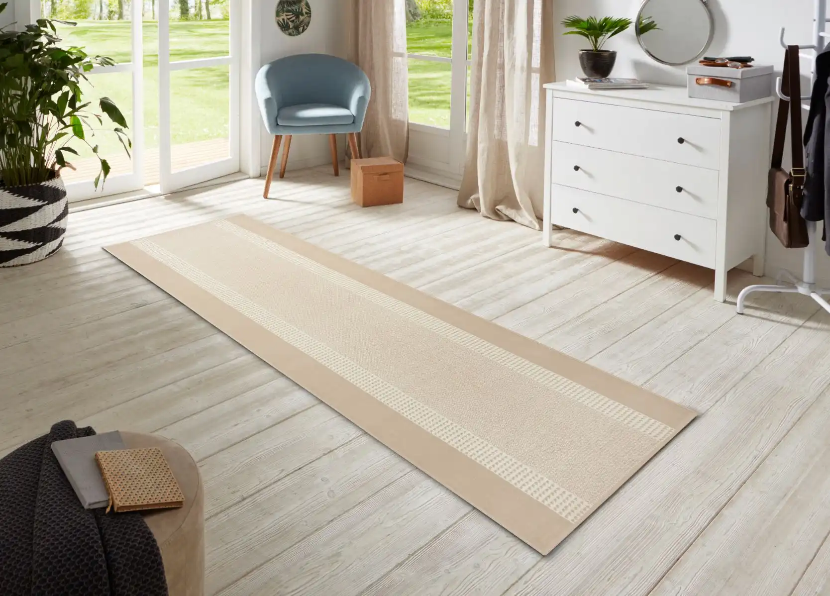 Basic 105490 Band Ivory Rug