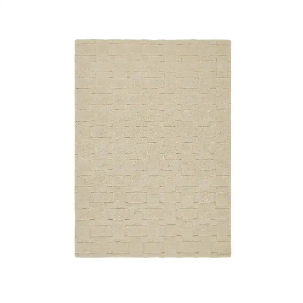Basket Weave 3D New Ivory Rug - Image 3