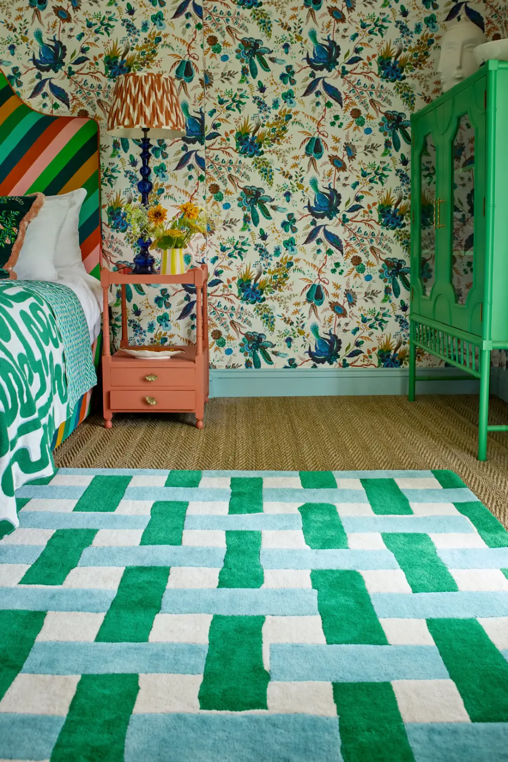 Basket Weave Emerald/Aquamarine 144107 - Image 3