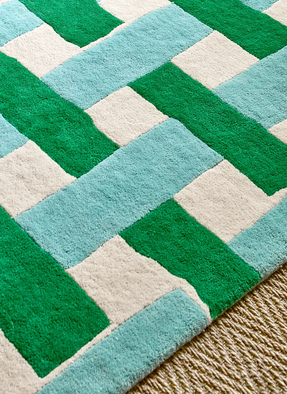 Basket Weave Emerald/Aquamarine 144107 - Image 4