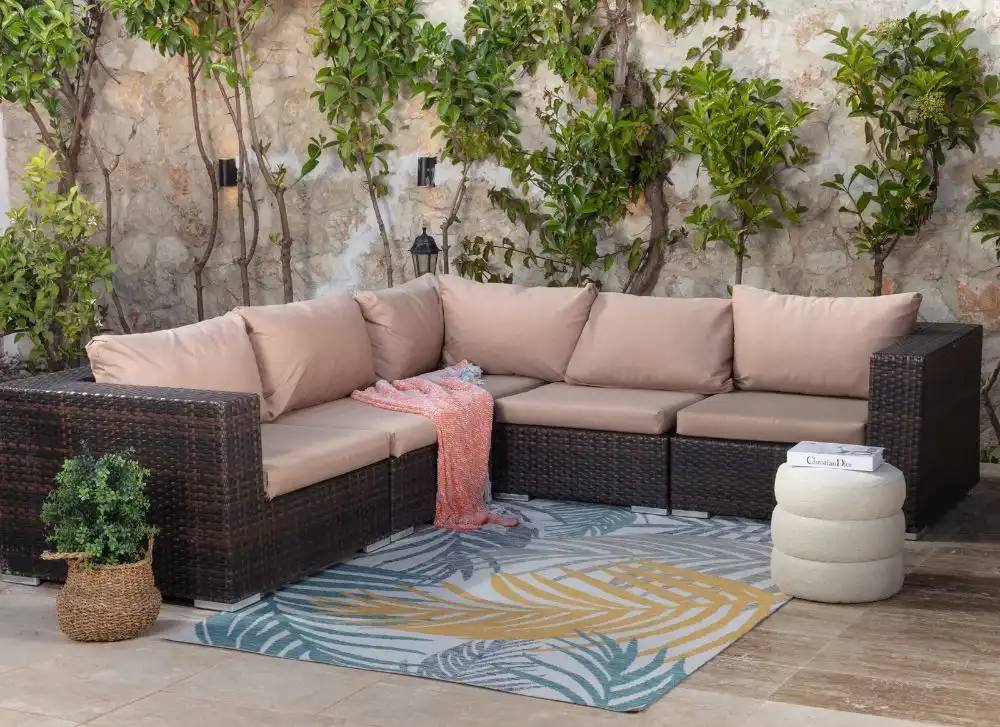 Mouna In- & Outdoor Coastal Light Grey Rug