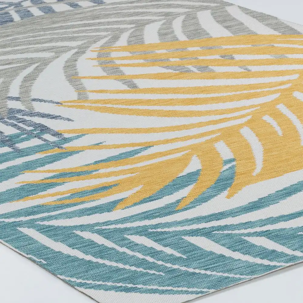 Mouna In- & Outdoor Coastal Light Grey Rug - Image 5