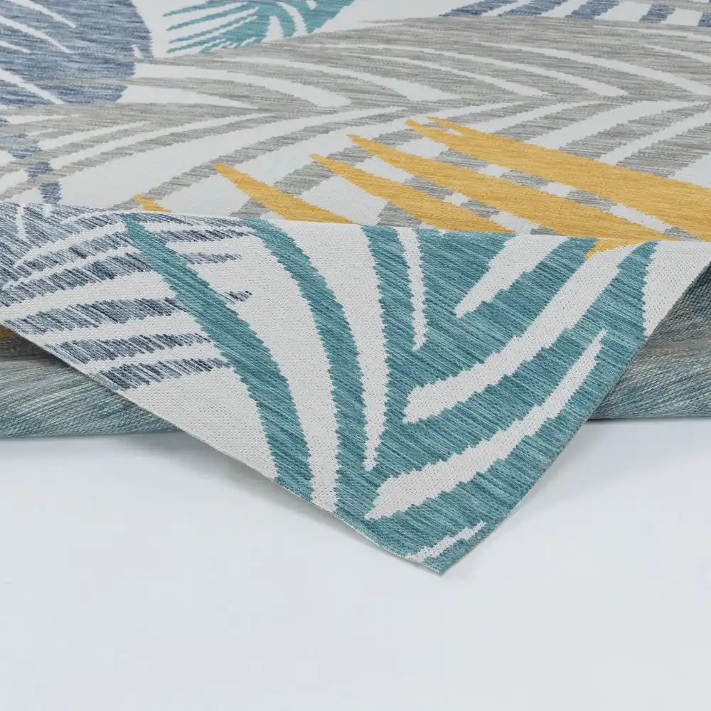 Mouna In- & Outdoor Coastal Light Grey Rug - Image 6