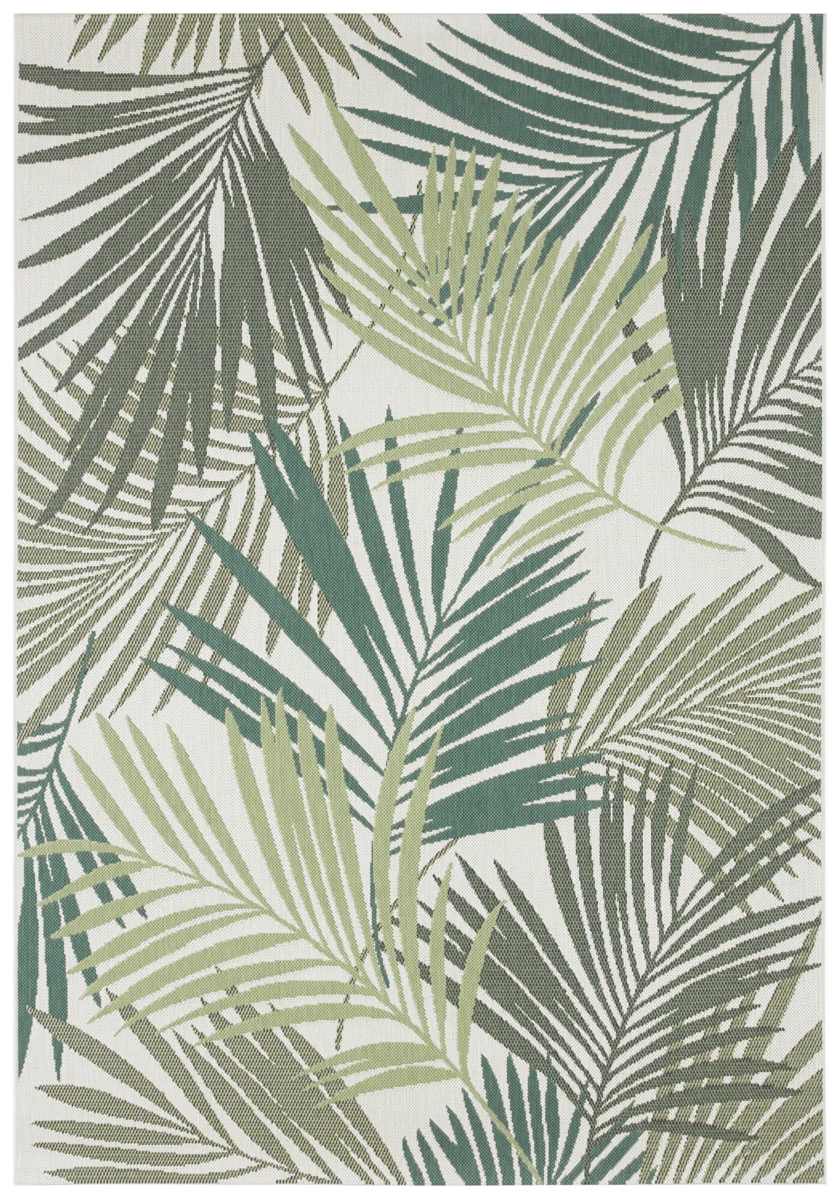 Beach 103843 Vai Green Cream Rug - Image 2