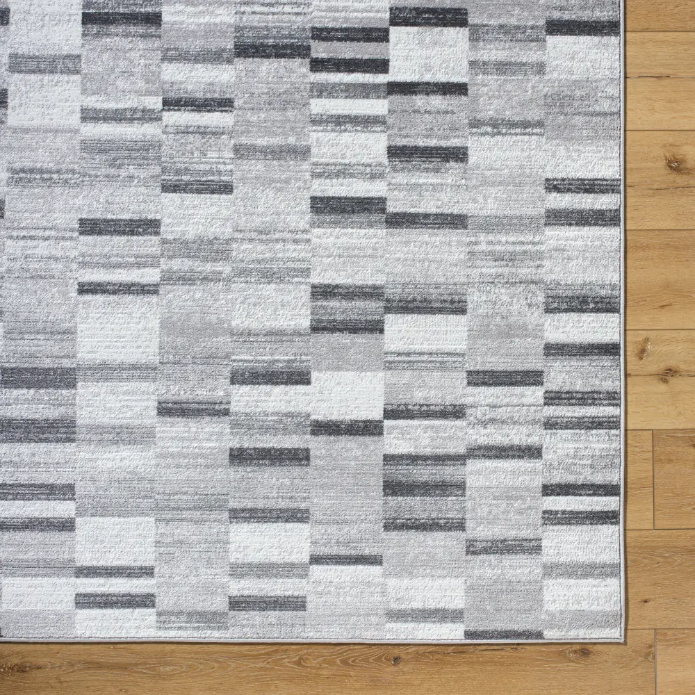 Bhaumi Scandi Modern Black Rug - Image 4