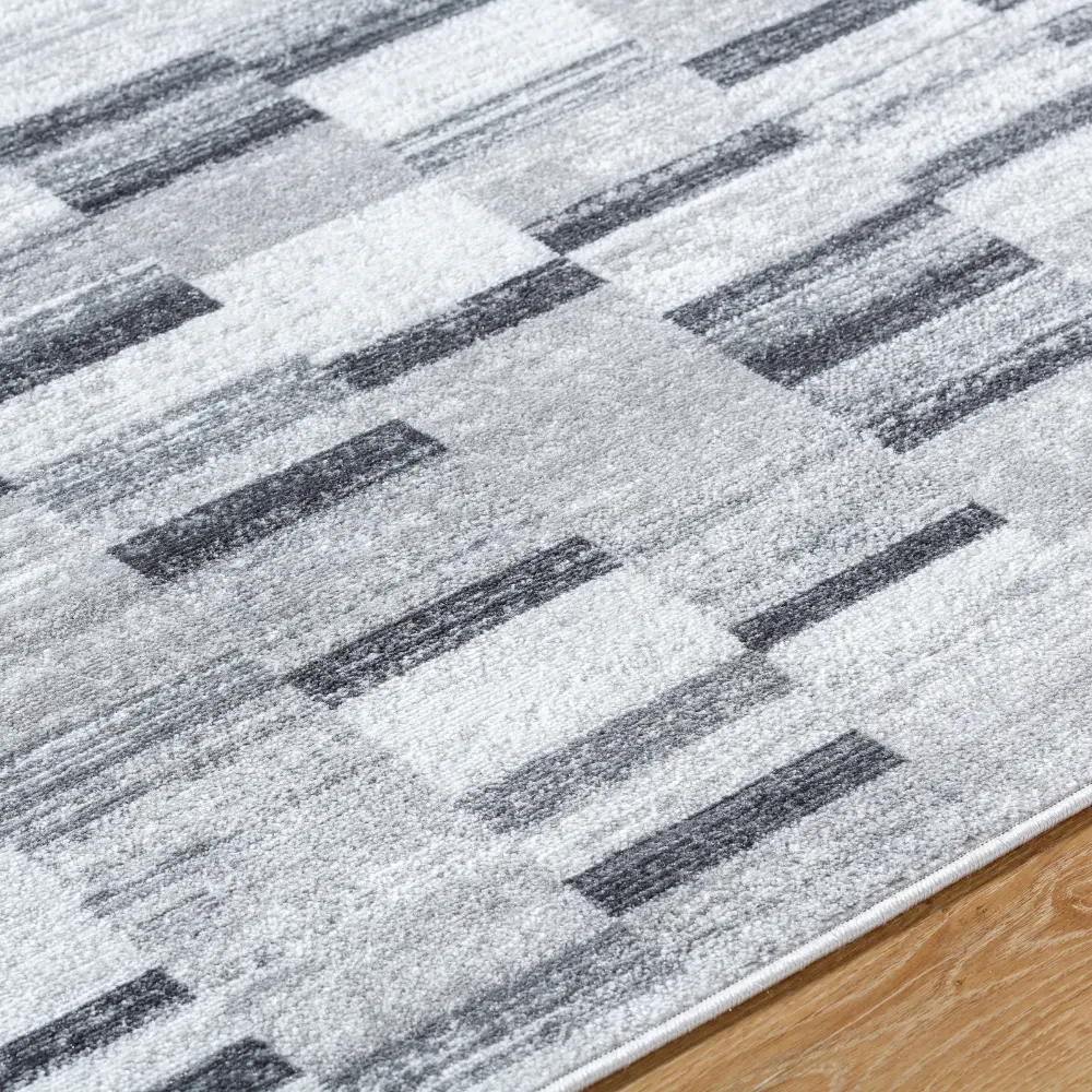 Bhaumi Scandi Modern Black Rug - Image 5