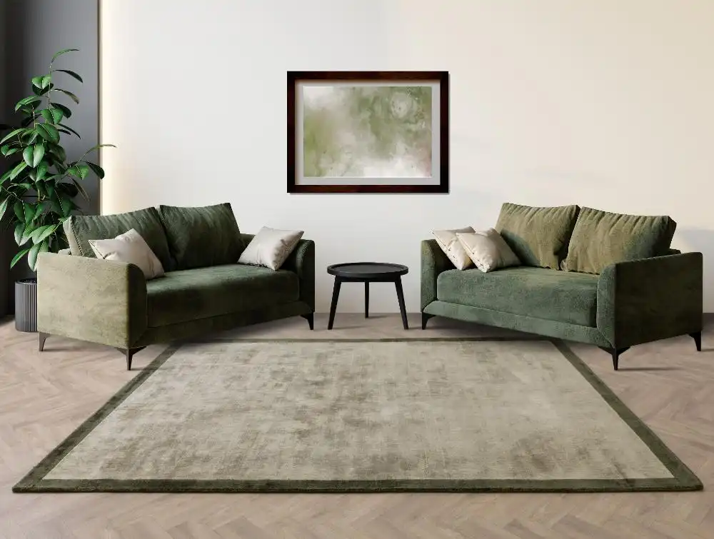 Blade Border Sage Olive 05 Rug - Image 2