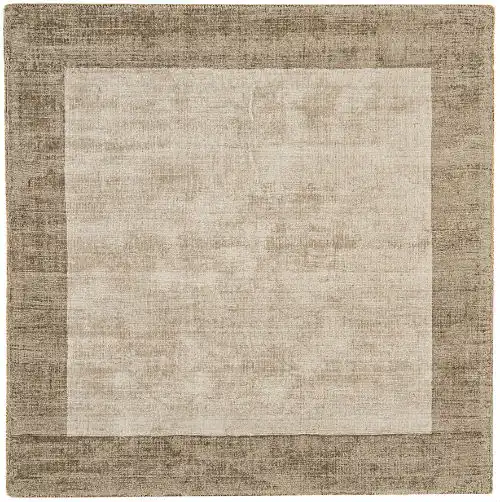 Blade Border Smoke Putty Rug