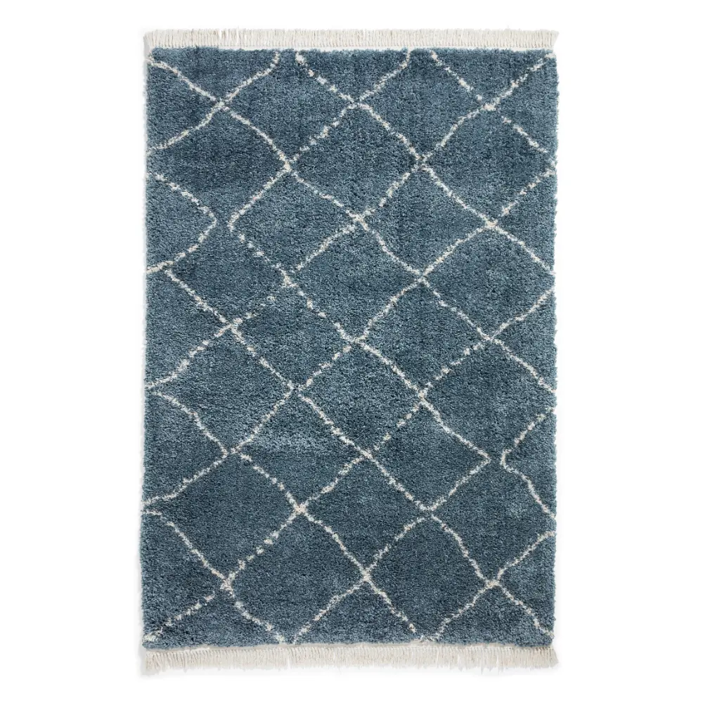 Boho 5413 Blue Berber Rug - Image 3