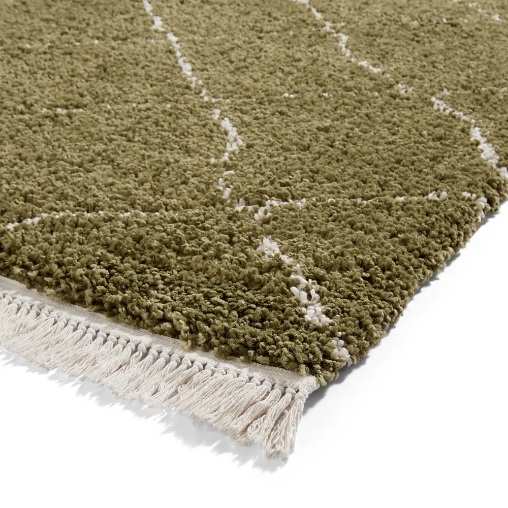 Boho 5413 Green Berber Rug - Image 6