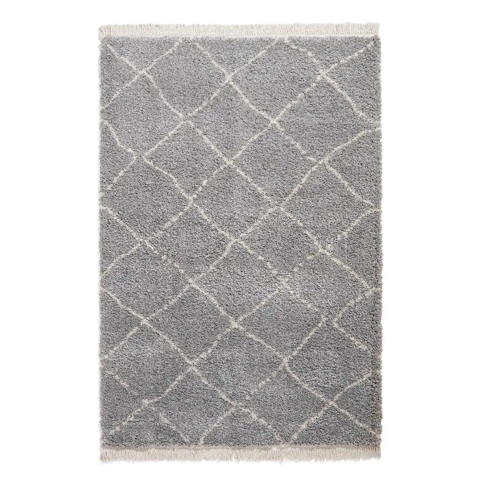 Boho 5413 Grey Berber Rug - Image 3