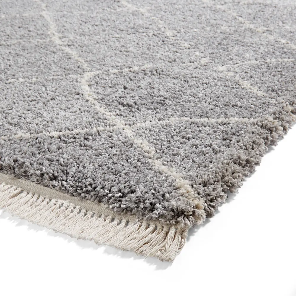 Boho 5413 Grey Berber Rug - Image 6