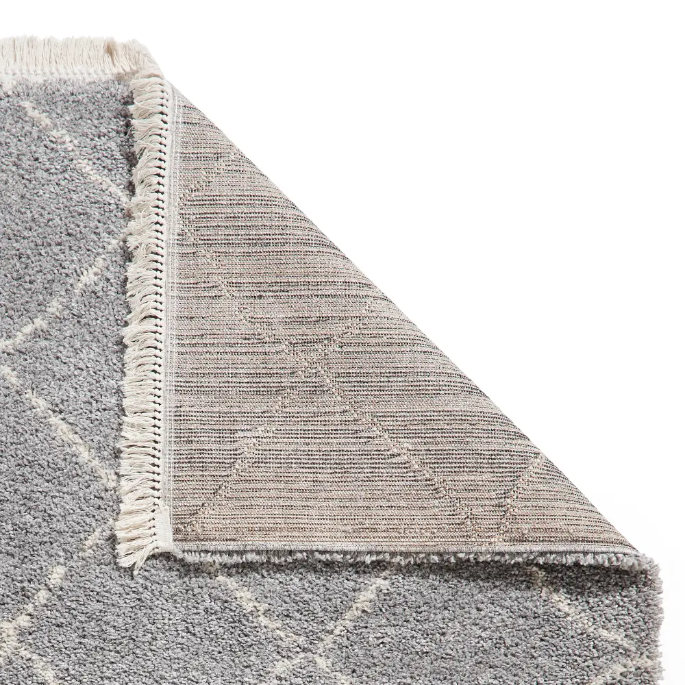 Boho 5413 Grey Berber Rug - Image 7