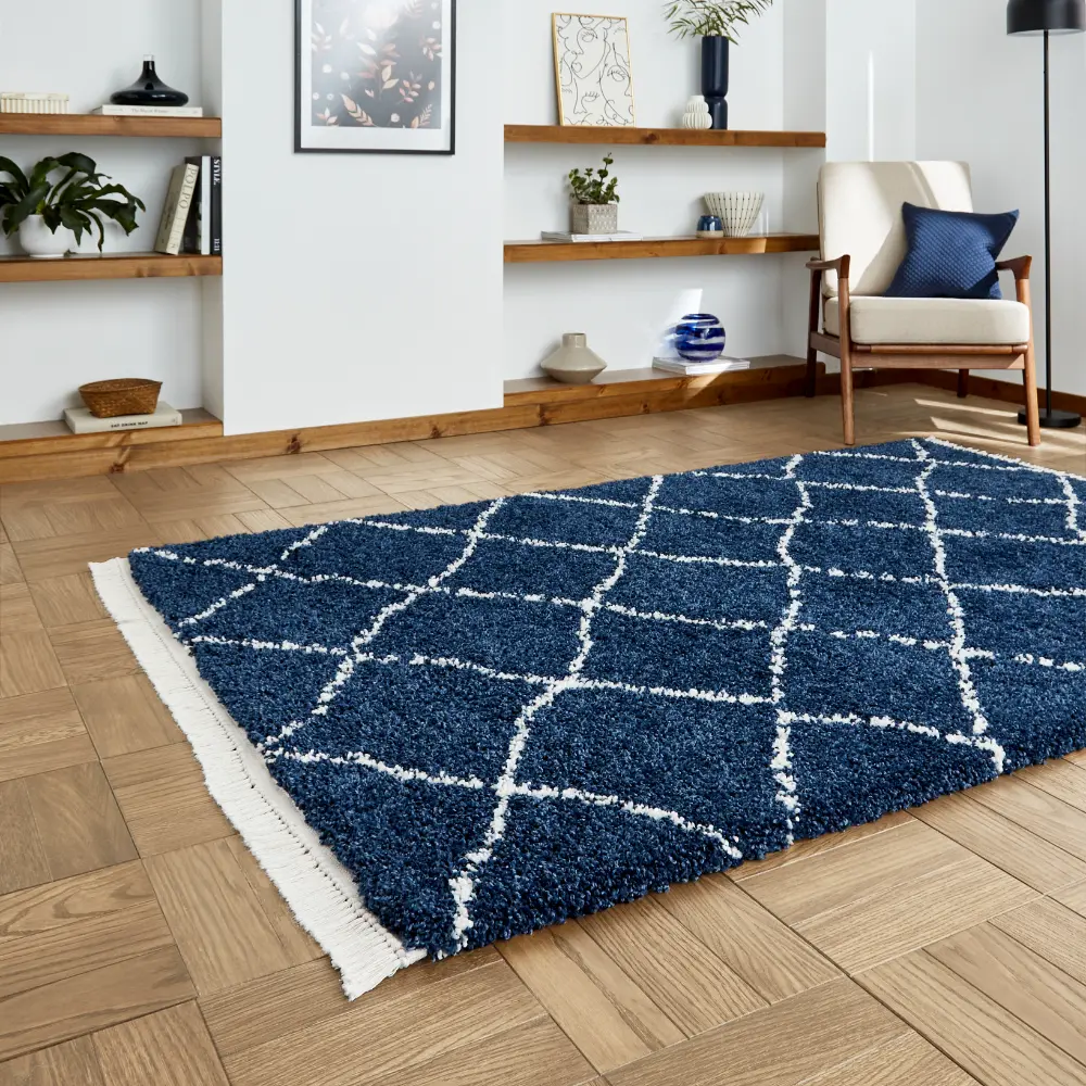 Boho 5413 Navy Berber Rug - Image 2