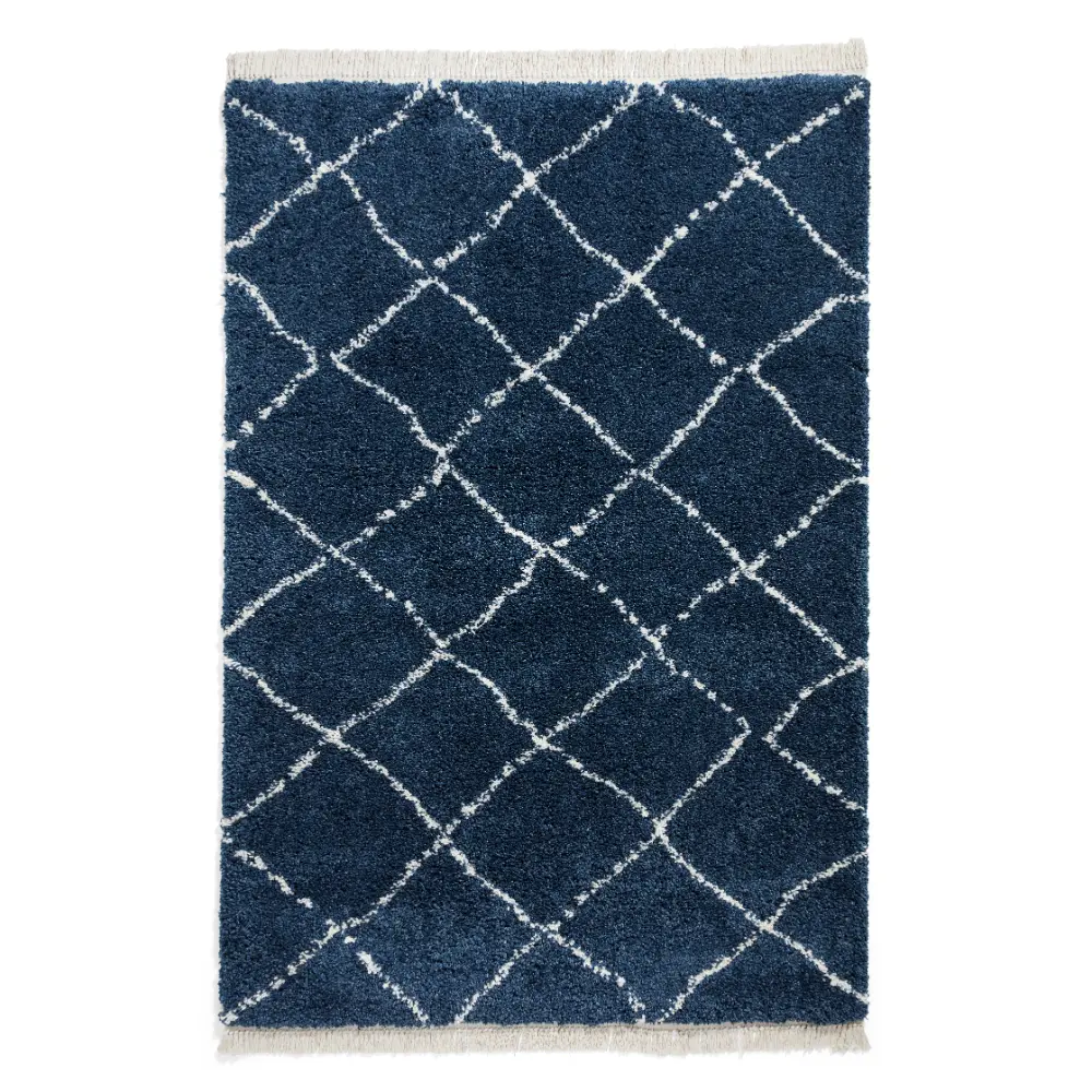 Boho 5413 Navy Berber Rug - Image 3