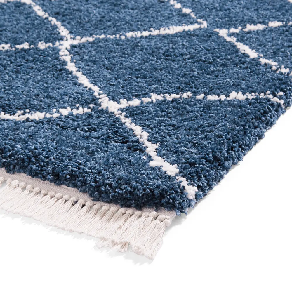 Boho 5413 Navy Berber Rug - Image 9