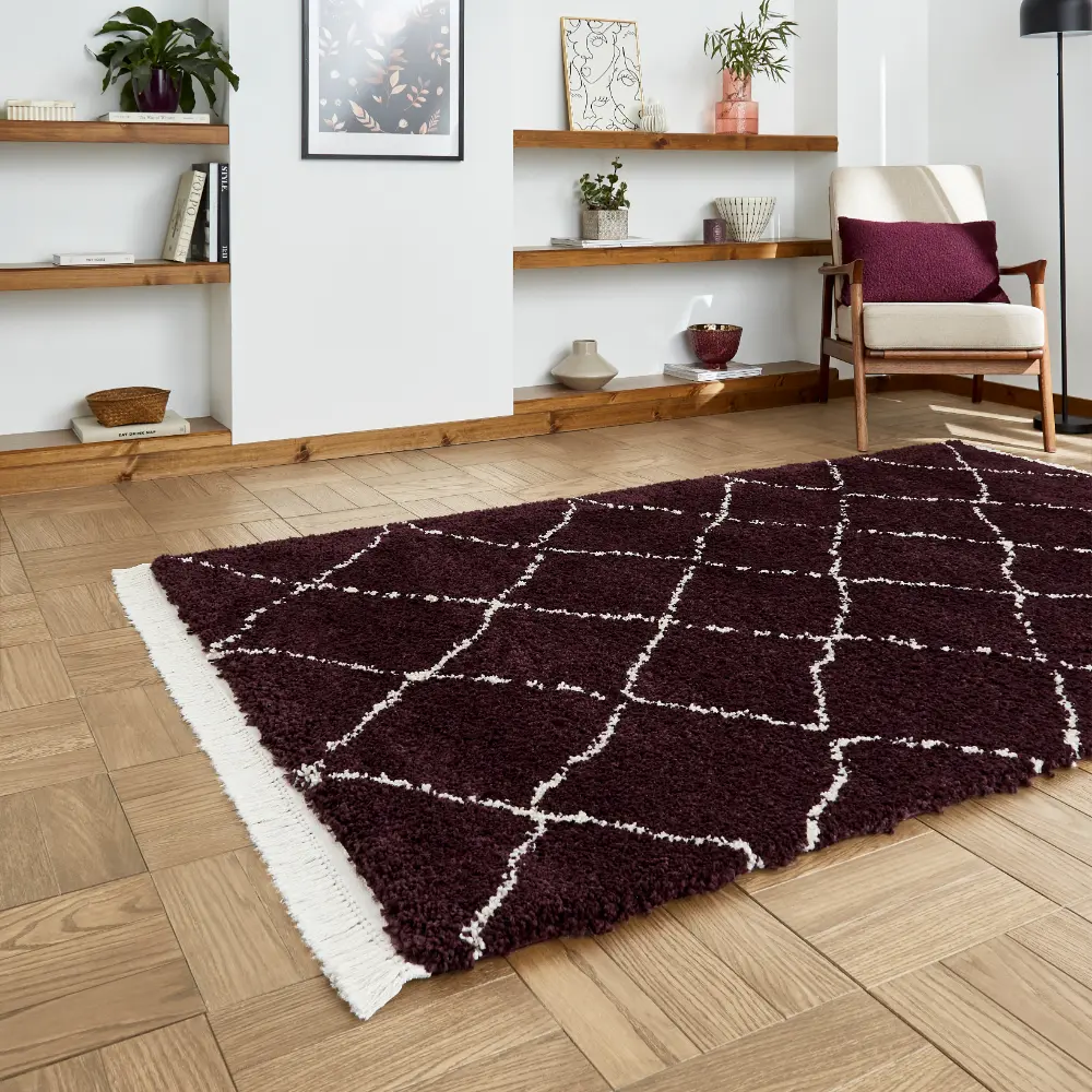 Boho 5413 Purple Berber Rug - Image 2