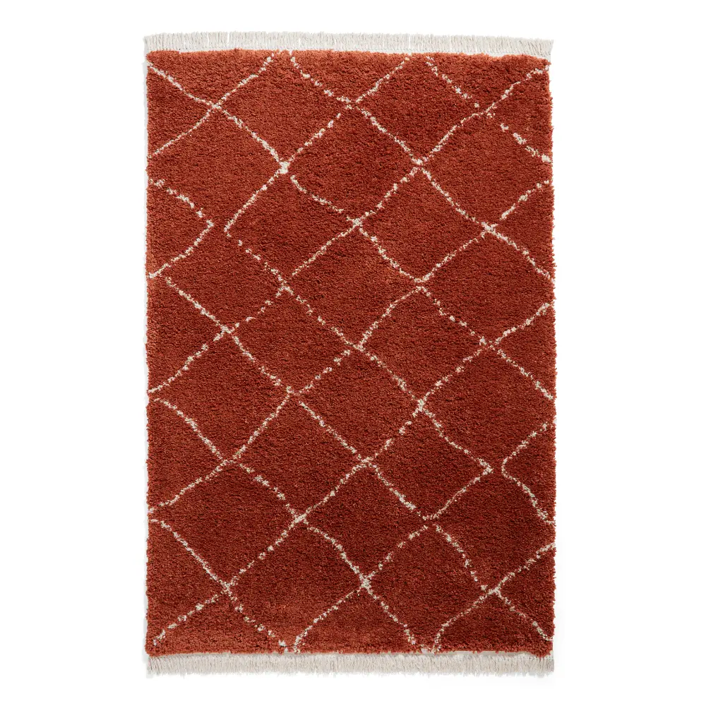 Boho 5413 Rust Berber Rug - Image 3