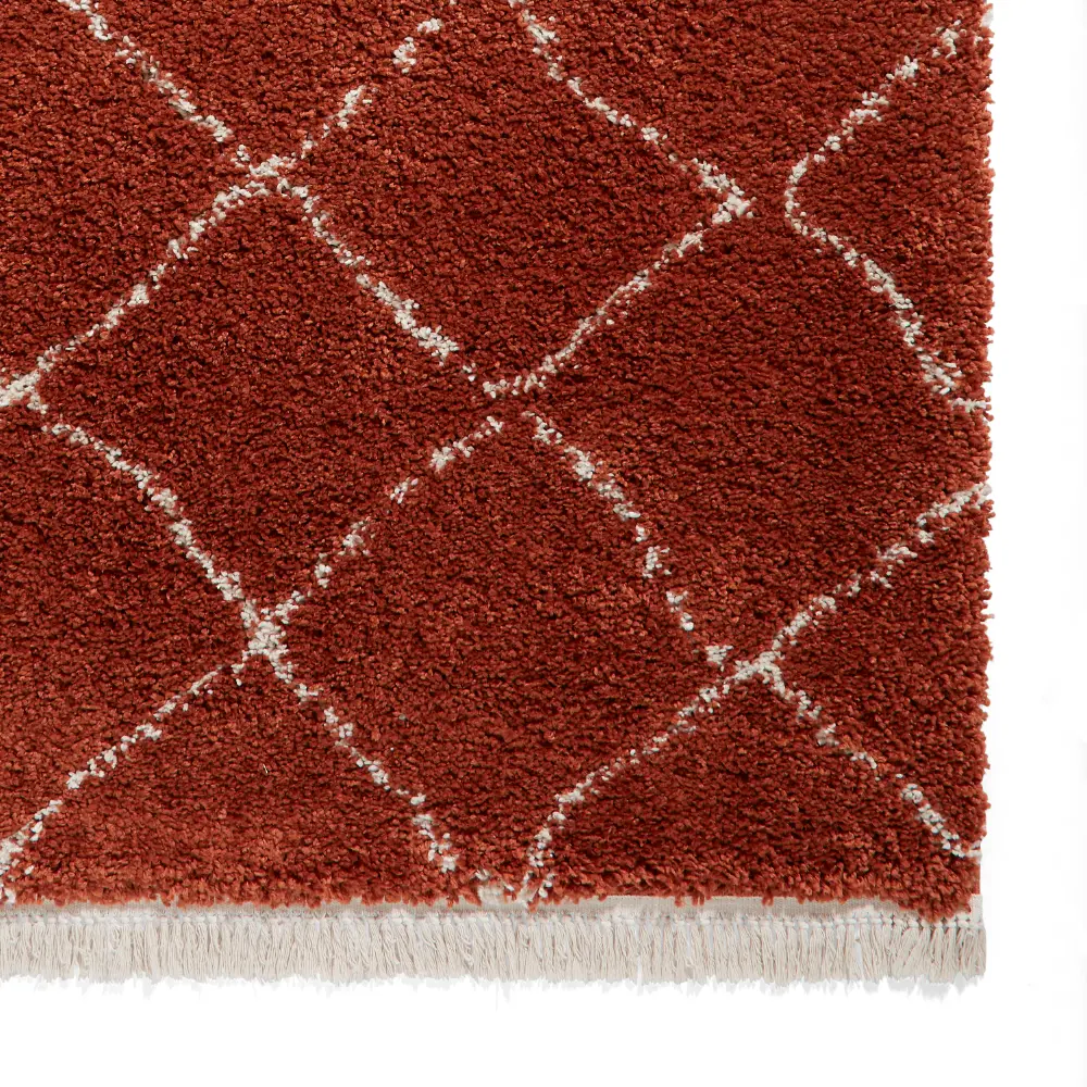Boho 5413 Rust Berber Rug - Image 7