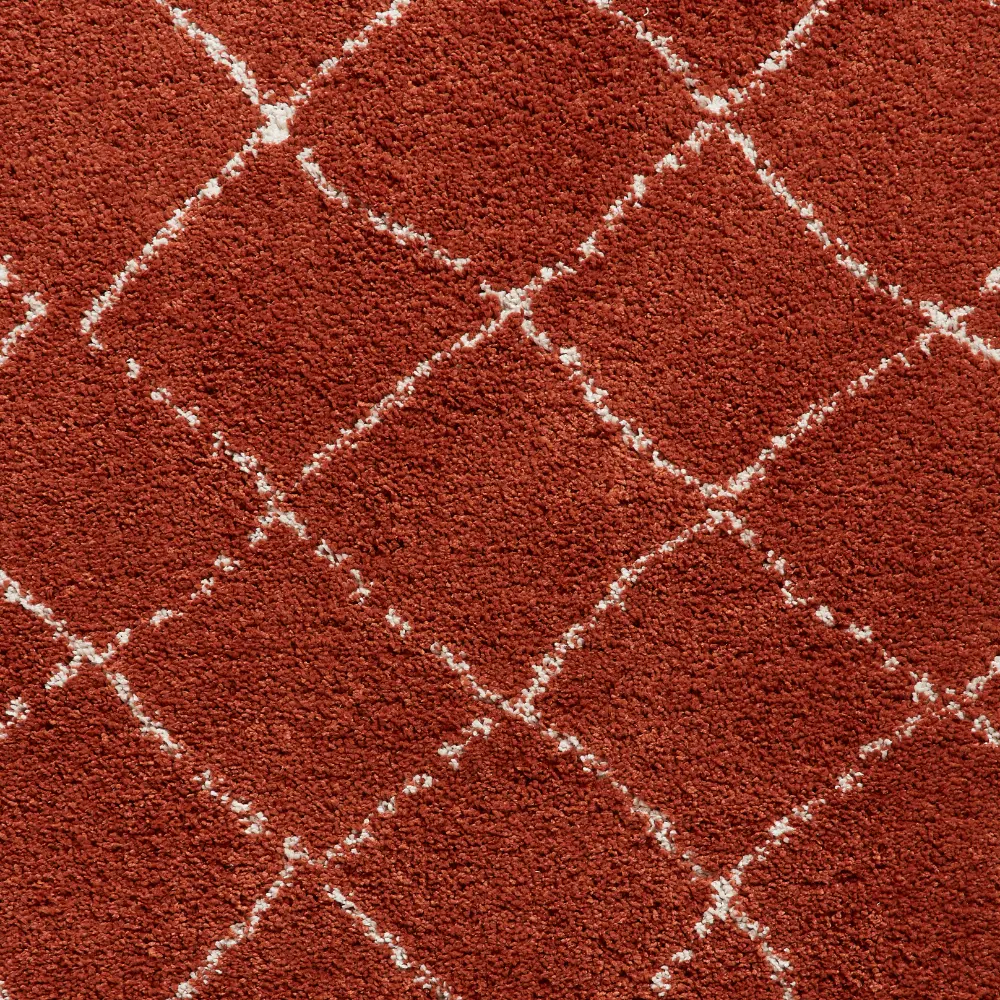 Boho 5413 Rust Berber Rug - Image 8