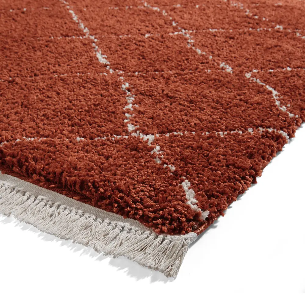 Boho 5413 Rust Berber Rug - Image 9