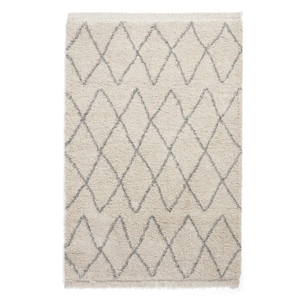 Boho 8280 Cream/Grey Berber Rug - Image 5