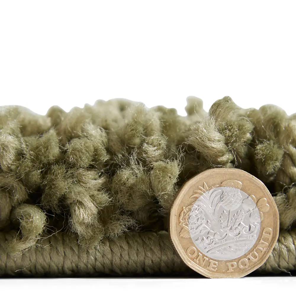 Boho 8280 Green Berber Rug - Image 4