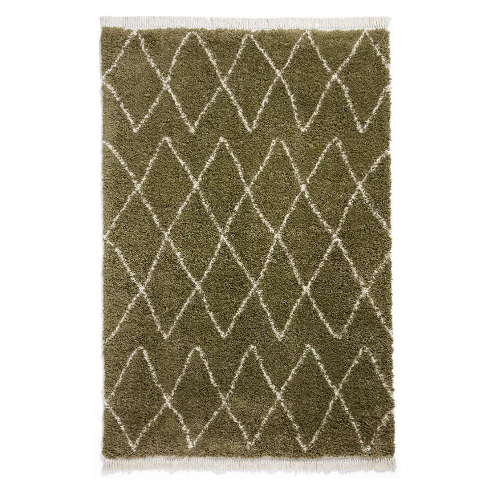 Boho 8280 Green Berber Rug - Image 6
