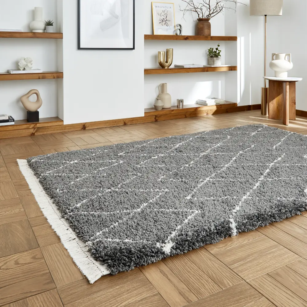 Boho 8280 Grey Berber Rug - Image 2