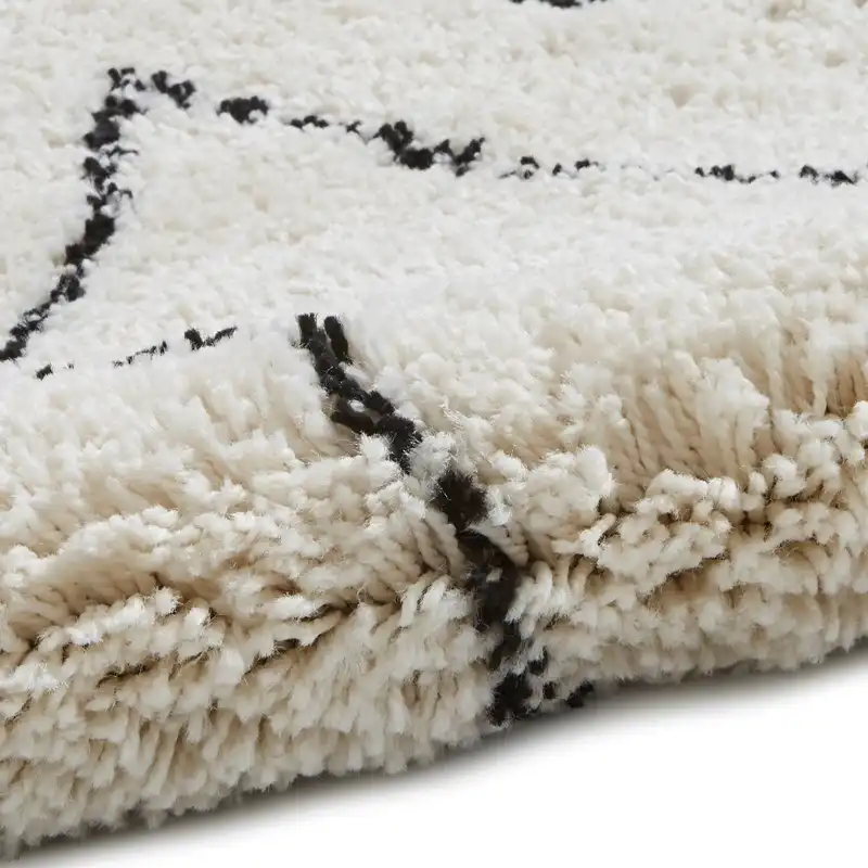 Boho 8280 White Black Rug - Image 6