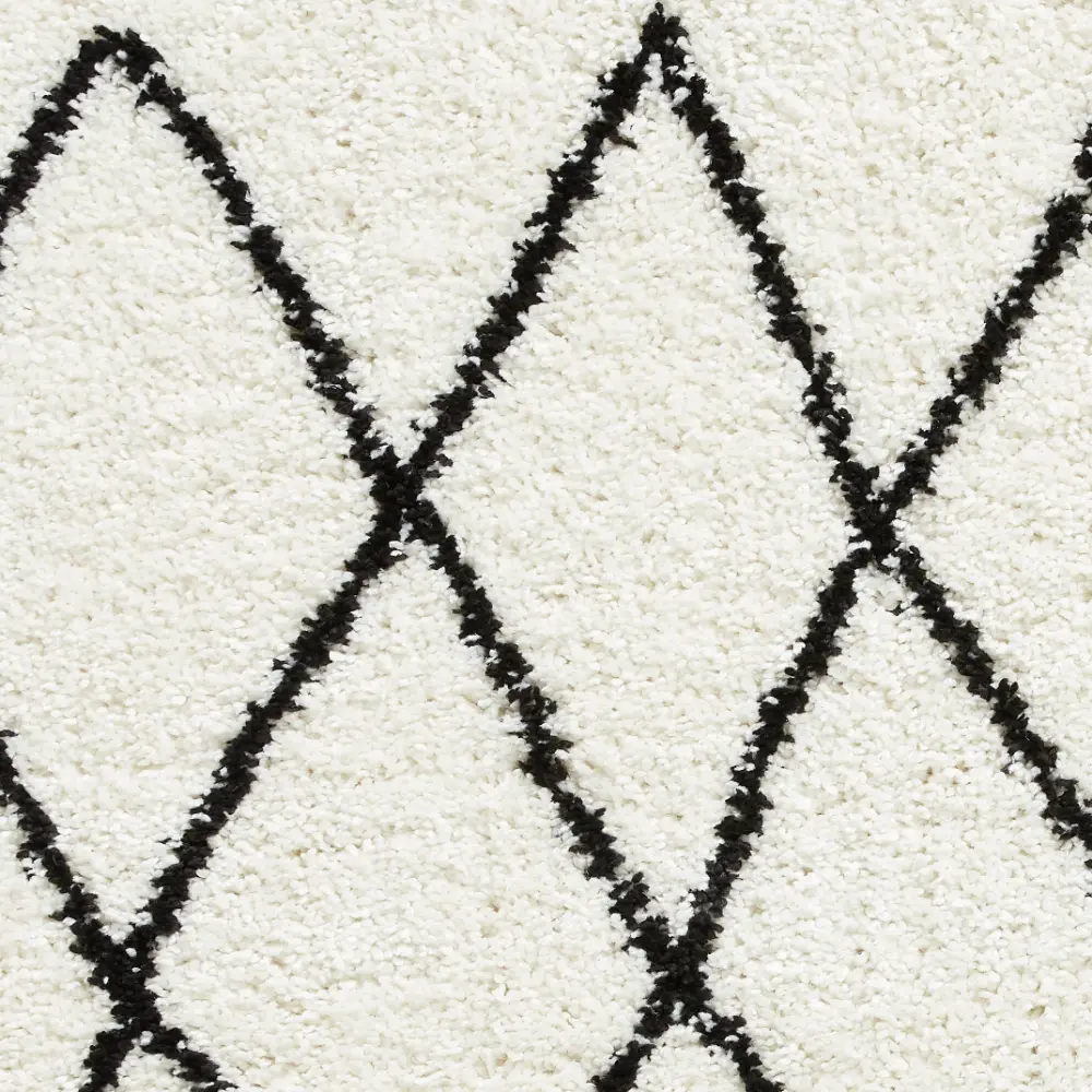 Boho 8280 White/Black Berber Rug - Image 8