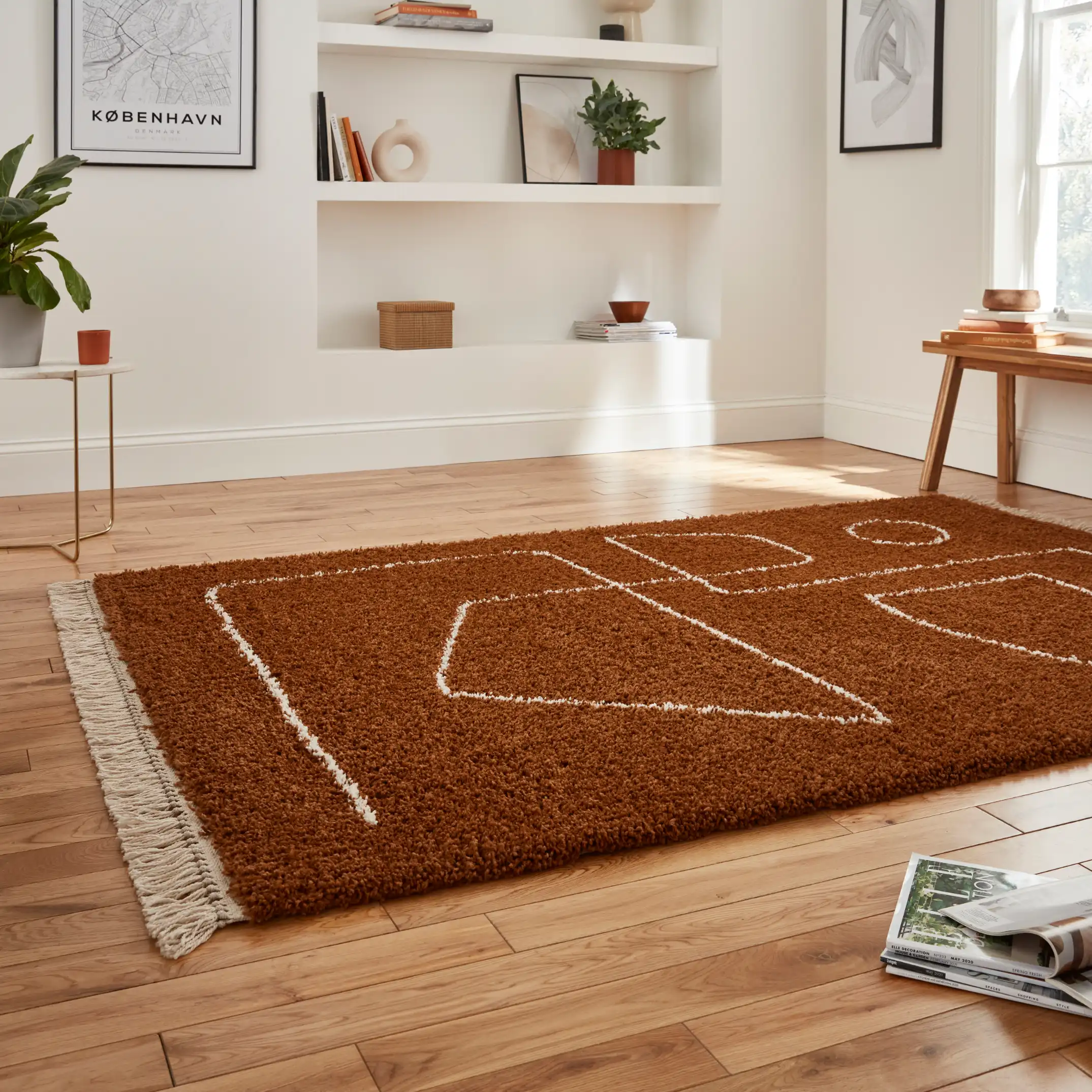 Boho A474 Rust Rug - Image 5