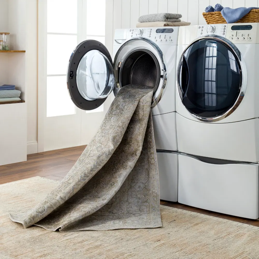 Boka Machine Washable Traditionnal Boho Camel Rug - Image 3