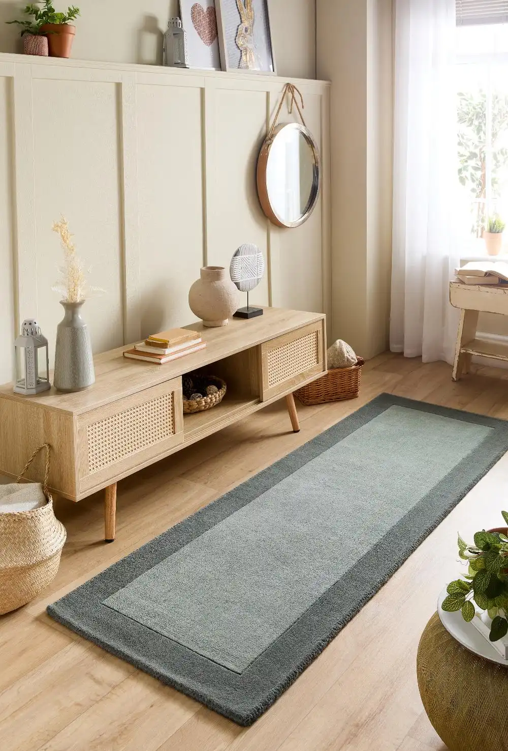 Borders Sage Green Rug - Image 4