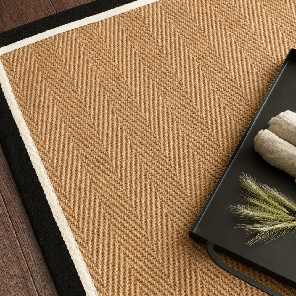 Bordo Herringbone Charcoal Cream - Image 9