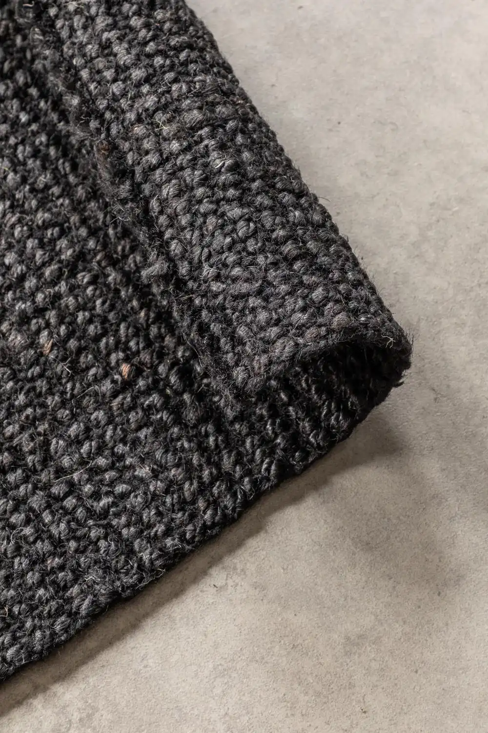 Boucle 105976 Dark Black Rug - Image 7