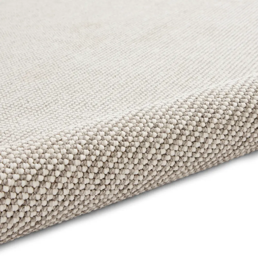 Boucle E6404 White/Grey Rug - Image 3