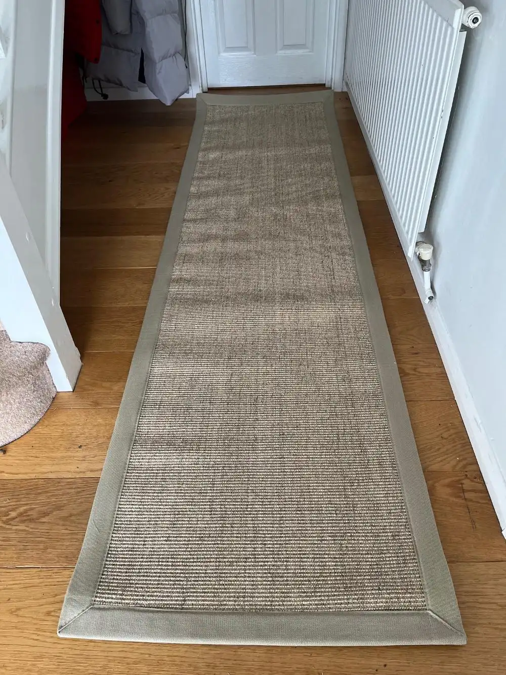 Boucle Sisal Celeriac and Sandstone Border Rug - Image 9
