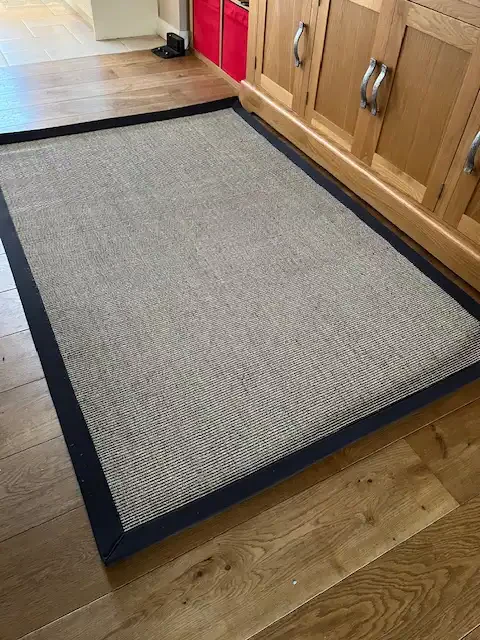 Boucle Sisal Spice with Charcoal Border Rug - Image 2