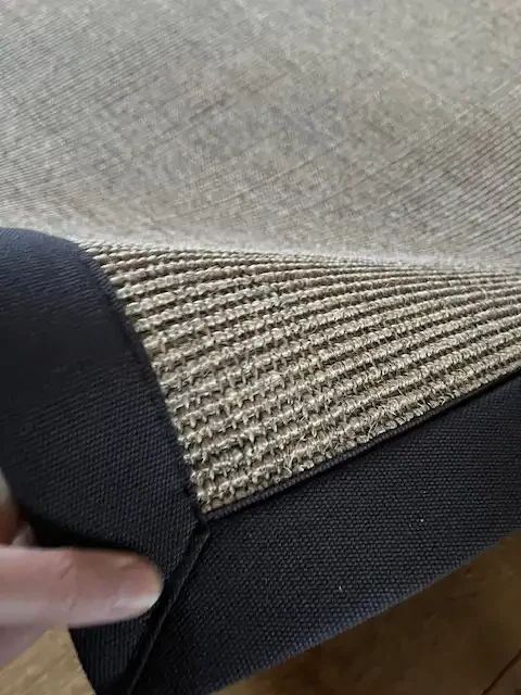 Boucle Sisal Spice with Charcoal Border Rug - Image 3