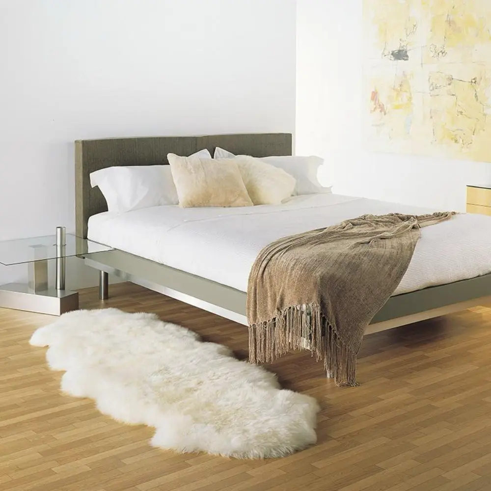Bowron Sheep Skins Ivory Rug - Image 5