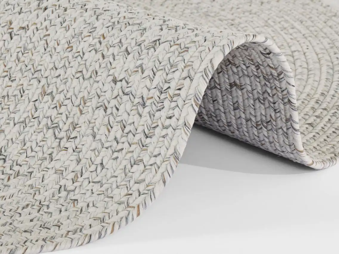 Braided 105553 Trenzado Light Melange Rug - Image 4