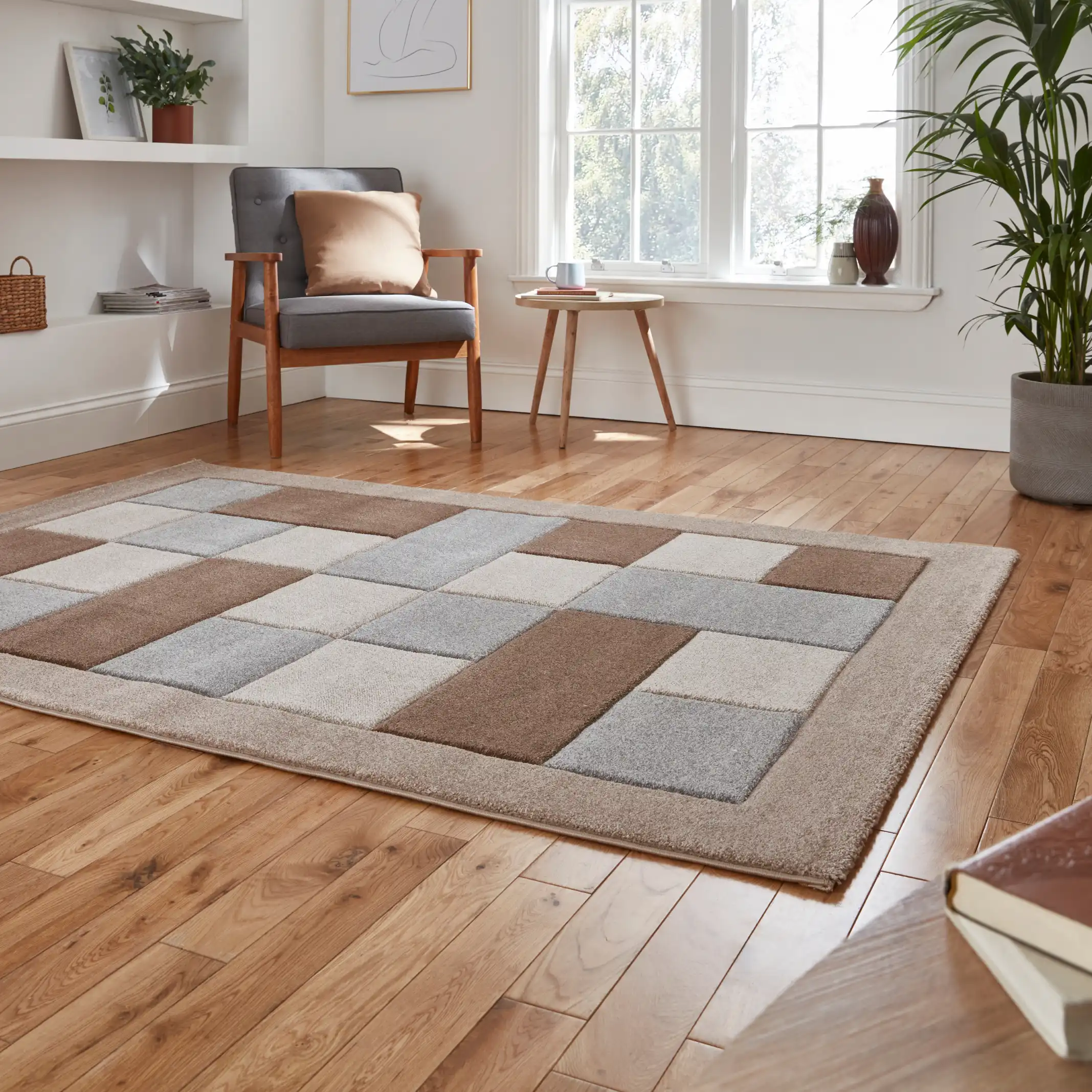 Brooklyn BRK04 Beige Grey Rug - Image 5