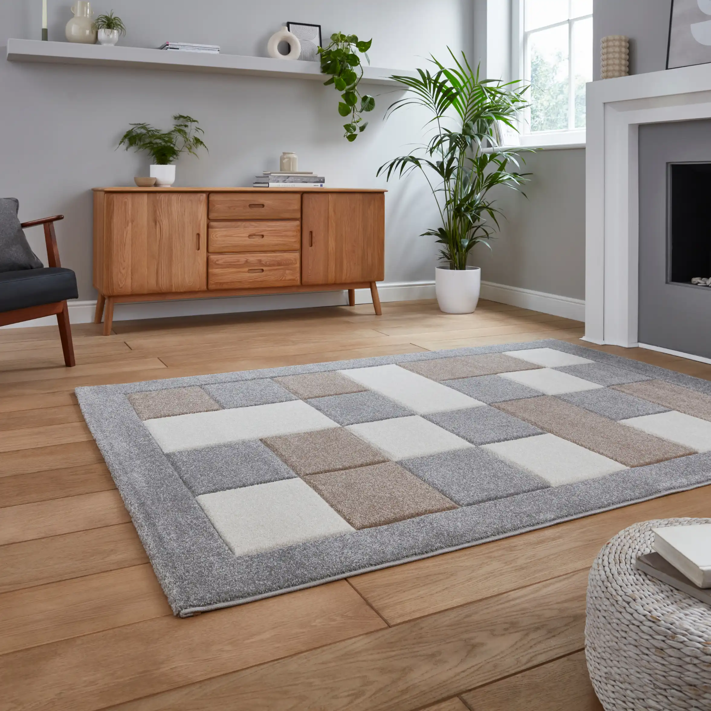 Brooklyn BRK04 Grey Beige Rug - Image 5