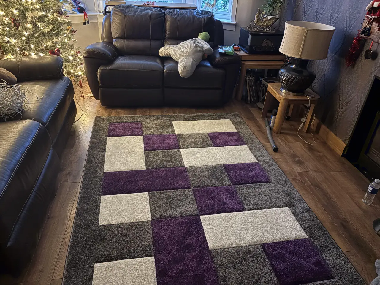 Brooklyn BRK04 Grey Purple Rug - Image 2